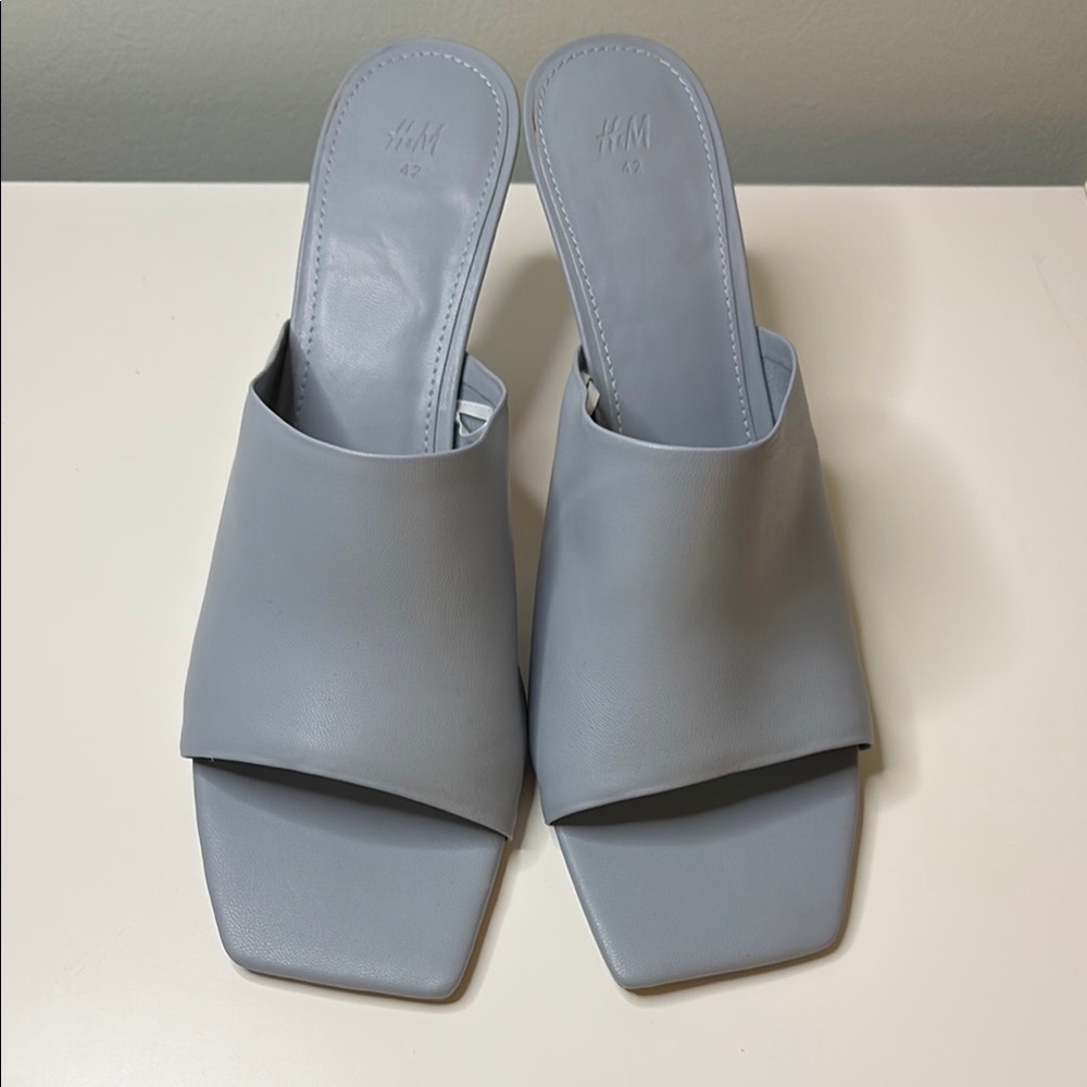 H&M Blue Gray Women's Mules